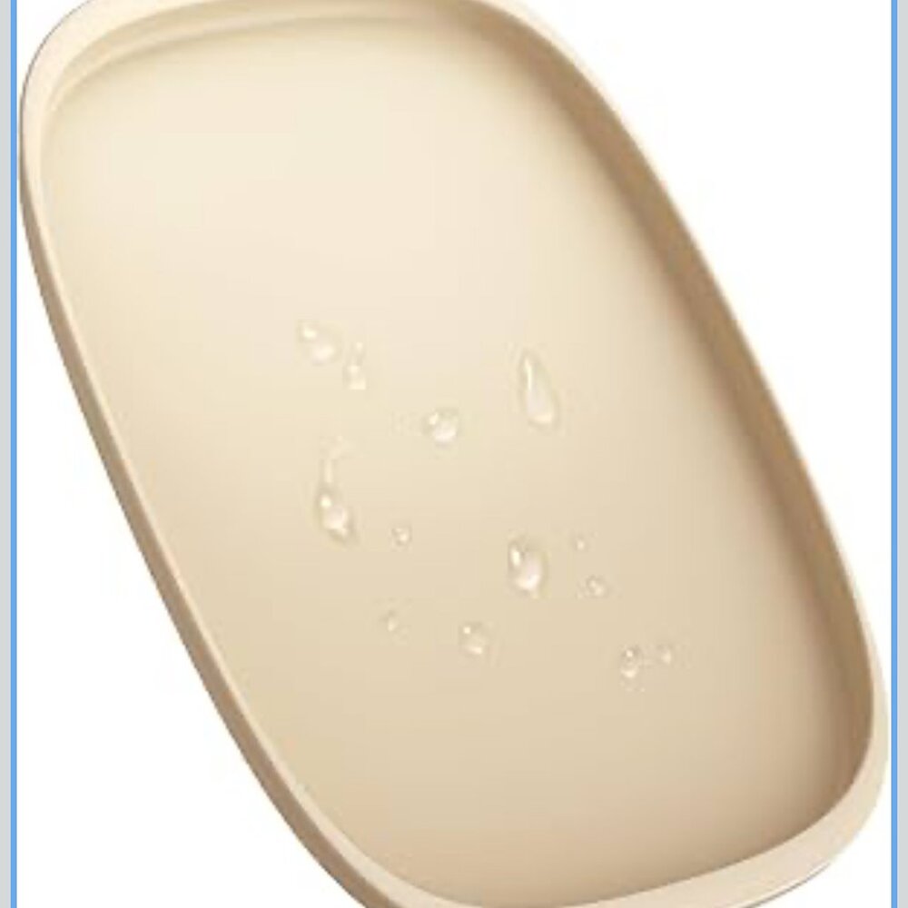 Silicone Cat & Dog Food Mat Waterproof, High Raised Edges for Leakage Protection